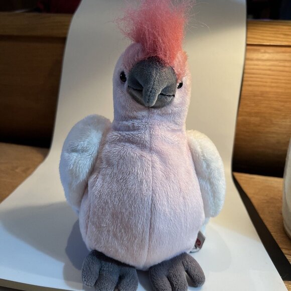 Ganz PINK 8” Plush Cockatoo  Bird Webkinz No Code Cute Clean & Sanitized Sweet - Picture 11 of 11
